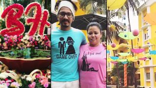 Bharti Singh-Haarsh Limbachiyaa Ring In Their Wedding Celebrations In Goa With A Pool Party - View Inside Pics