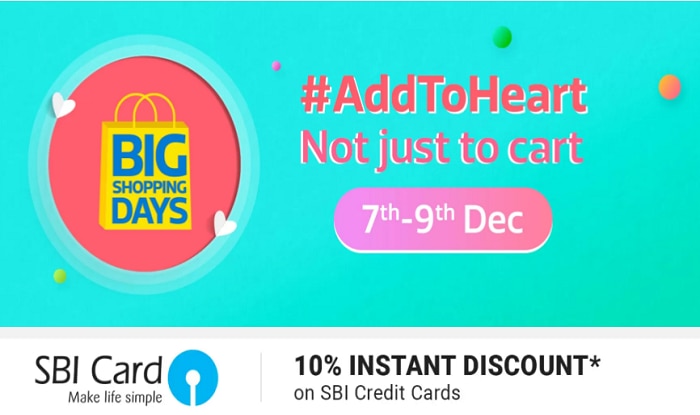 Flipkart Big Shopping Days Sale to Offer Heavy Discounts on a Wide Range of Products