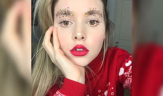 Christmas Tree Eyebrows Are the Latest Trend This Festive Season, Thanks to This Beauty Blogger