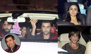 Shah Rukh Khan, Abhishek Bachchan, Aishwarya Rai Bachchan, Ranbir Kapoor, Make A Stylish Appearance At Karan Johar's Christmas Bash