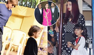 Shah Rukh Khan, Aishwarya Rai Bachchan Accompany Their Kids To Their Annual Day Function - View Pics