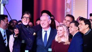 Amitabh Bachchan Recreates Oscar Selfie With Israeli PM Benjamin Netanyahu, Aishwarya Rai Bachchan, Karan Johar At Shalom Bollywood