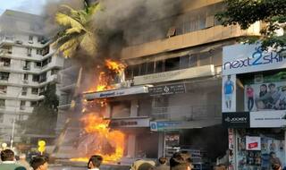 Surat: Major Fire Breaks Out at Sargam Shopping Center in Piplod