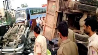 Uttar Pradesh: Speeding Truck Crushes Car, Auto in Firozabad, Leaves 11 Dead