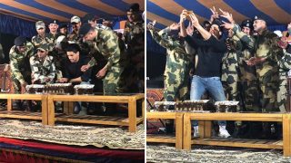 Sidharth Malhotra Celebrates Birthday With Team Aiyaary, Cuts Cake With 16 Jawans Sharing The Same Birth Date As Him