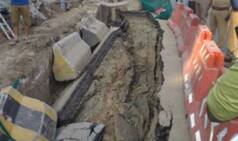 Chennai's Anna Salai Road Caves in For The Third Time in Recent Months