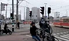 Watch Video of Cyclist Being Blown Away by Stormy Winds in The Netherlands