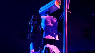 Robot Strippers To Perform at New York City Club; Were Created by British Artist Giles Walker to Comment on Power and Voyeurism