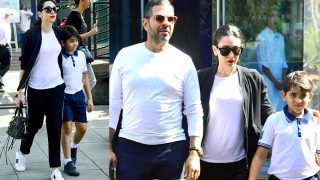 Karisma Kapoor And Son Kiaan SPOTTED Having Lunch With Sanjay Kapur In The City - View Pics