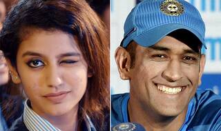 Priya Prakash Varrier is Stumped By Mahendra Singh Dhoni