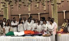 Sridevi's Final Journey Begins, After Wrapping In Tricolour, Mortal Remains Taken For Cremation - Watch Video