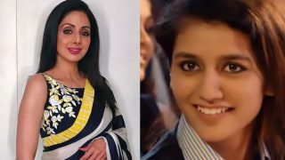 Priya Prakash Varrier's Tribute to Sridevi Will Melt Your Heart; Video Shared by Fan Club Priya Prakash Varrier's Tribute to Sridevi Will Melt Your Heart; Video Shared by Fan Club