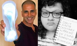 #PadManChallenge: Netizens Join Mallika Dua in Calling it 'Marketing Gimmick' and 'Wastage of Sanitary Napkins'