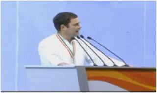 कांग्रेस अधिवेशन में राहुल का मोदी सरकार पर हमला, 'देश में फैलाया जा रहा है गुस्सा'