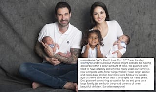 Sunny Leone And Daniel Weber Surprise Everyone As They Announce The Arrival Of Twin Sons