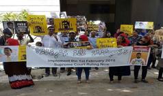 Protesters in Colombo Ask Maldives President Yameen to Resign