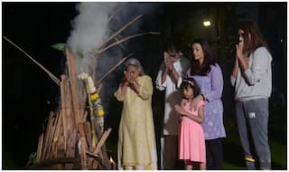 This Picture of Aishwarya Rai Bachchan, Amitabh Bachchan, Aaradhya Celebrating Holi Is Straight Out Of A Film