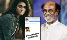 Priya Prakash Varrier Welcomes Rajinikanth On Instagram - See Post