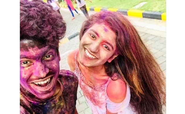Priya Prakash Varrier Plays Holi 