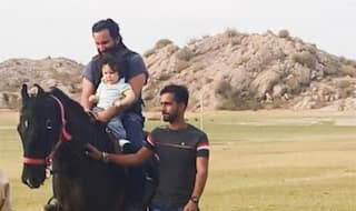 Taimur Ali Khan And Saif's Horse Riding Picture Has Just Hit The Internet And We Can't Keep Calm