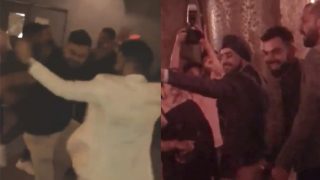 Virat Kohli Does Bhangra and Dances To Kajra Re at Friend's Wedding; Anushka Sharma's Parents also Seen in the Videos Virat Kohli Does Bhangra and Dances To Kajra Re at Friend's Wedding; Anushka Sharma's Parents also Seen in the Videos