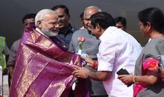 Sea of Black Greets PM Narendra Modi as he Arrives For Defence Expo Launch in Chennai
