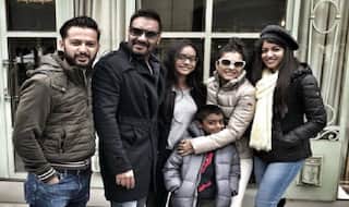 Ajay Devgn, Kajol, Nyasa, Yug, Vatsal Sheth And Ishita Dutta Share A Picture Perfect Moment In Paris