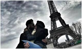 Vatsal Sheth And Ishita Dutta Seal It With A Kiss Under The Eiffel Tower - See Pic