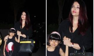 Aishwarya Rai Bachchan And Aaradhya Spotted At The Mumbai Airport Leaving For Cannes 2018