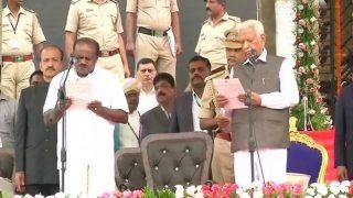 HD Kumaraswamy Oath-Taking Ceremony Live News Updates: JD(S) Leader Sworn-in as karnataka Chief Minister