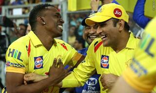 ICYMI: Watch MS Dhoni vs Dwayne Bravo Lock Horns For a Sprint!