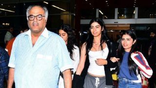 Janhvi Kapoor, Khushi Kapoor, Boney Kapoor In Delhi To Receive Late Actress Sridevi's National Award - View Pics Janhvi Kapoor, Khushi Kapoor, Boney Kapoor In Delhi To Receive Late Actress Sridevi's National Award - View Pics