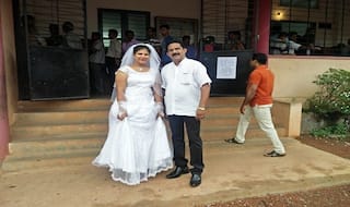 Karnataka Polls: Bride Casts Her Vote Just Before Tying The Knot