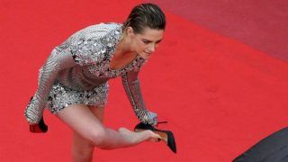 Cannes 2018: Kristen Stewart Rebels Against High Heel Red Carpet Dress Code While Going Barefoot