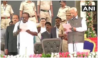 कर्नाटक: कुमारस्वामी बने सीएम, दिग्गज नेताओं का लगा जमावड़ा, 25 को साबित करेंगे बहुमत