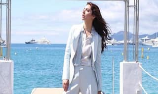 Mahira Khan Looks  Graceful In A Powder Blue Tux At Cannes 2018 - See Pic