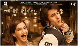 Ranbir & Sonam As The Vibrant Couple Of The 80's In The New Sanju Poster Leave Us Intrigued