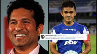Sunil Chhetri's Response to Sachin Tendulkar's Tweet: 'Can't thank enough'