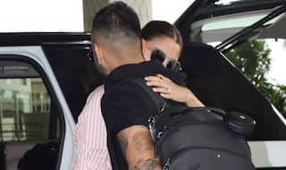 Anushka Sharma Gives Tight Hug to Virat Kohli Before Bidding Him Goodbye; Check Pictures
