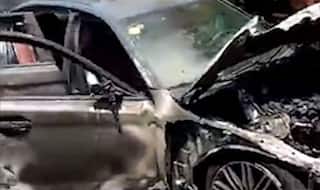 A Chinese Man Burnt Incense Sticks That Turned Brand New BMW Into a Crisp; Watch The Video Here