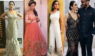 Hina Khan, Mouni Roy, Divyanka Tripathi, Anita Hassanandani Glam Up For Gold Awards 2018