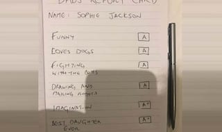 Father Makes His Own Report Card For Upset Daughter Suffering From ASD; Post Goes Viral