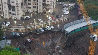 Mumbai Rains: Part of Lloyd's Estate Compound Collapses Due to Heavy Rains; FIR Filed Against Dosti Builder