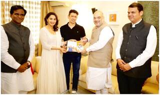 संपर्क फॉर समर्थन: माधुरी दीक्षित से मिले अमित शाह, बताईं मोदी सरकार की उपलब्धियां