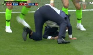 FIFA WC: Tite Takes Dramatic Tumble While Celebrating Brazil's Late Goal, Watch Video