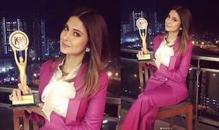 Jennifer Winget Looks Mesmerising Yet Bossy in Magenta Pantsuit; Check Pictures
