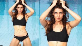 Naagin 3 Actress Karishma Tanna Flaunts Her Washboard Abs in Sexy All-Black Bikini- Check Pic