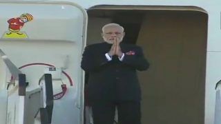 PM Narendra Modi Arrives in South Africa, to Attend BRICS Summit in Johannesburg Today