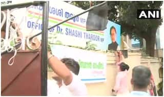 हिंदू पाकिस्तान बयान: BJP कार्यकर्ताओं ने शशि थरूर के ऑफिस पर बोला धावा