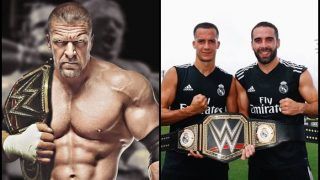 WWE: Triple H Honours Champions League Winners Real Madrid With WWE Title--SEE PICTURES